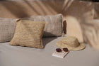 The Raffia Flores Cushion Cover Square - Natural - 40x40 in raffia — handmade luxury cushion cover curated by Laiyahome — view 2