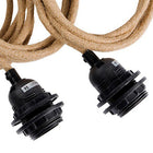 Fitting Lamps Ceiling - Natural Black - 3 Fittings