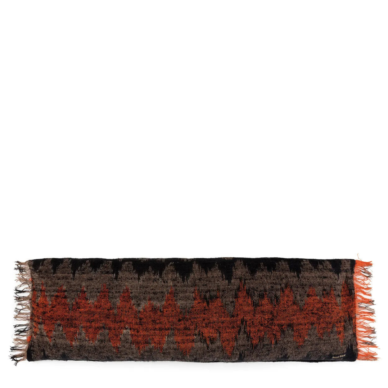 Housse de coussin Oh My Gee - Noir et orange - 35 x 100