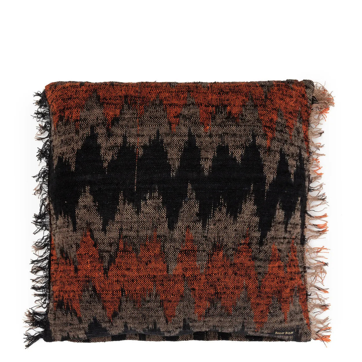 Housse de coussin Oh My Gee - Noir et orange - 60x60