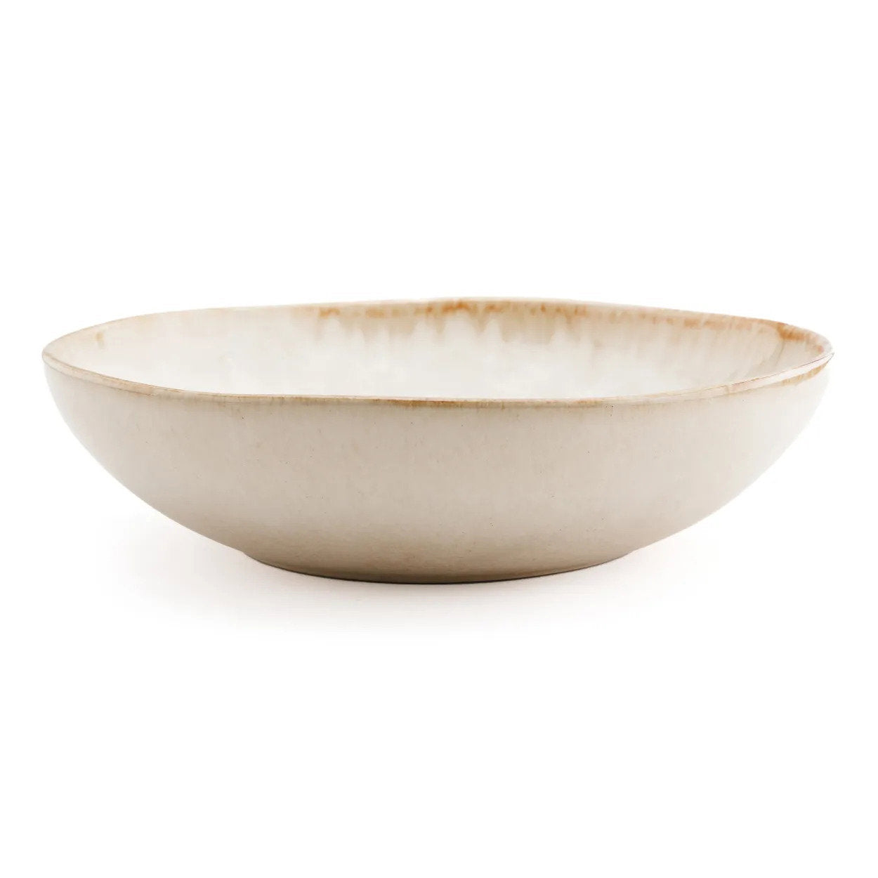 The Cascais Pasta Plate – stoneware dinner plate in white – product view 1