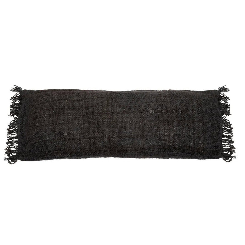 Capa de almofada Oh My Gee - Preto e Azul Marinho - 35x100