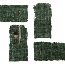 Porte-couverts Oh My Gee - Vert forêt - Lot de 4