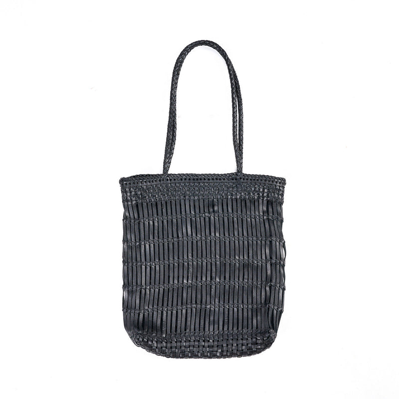 The Haute Tote Bag - Black – leather shoulder bag in black – product view 1