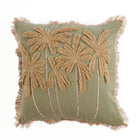 The Tropical Breeze Cushion Cover - Forest Green – cotton cushion cover in green – product view 1