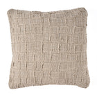 Housse de coussin en lin Damier - Naturel