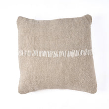 Capa de almofada com costura em linho - Branco Natural