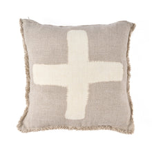 Housse de coussin Ivory Cross - Blanc naturel - 50x50