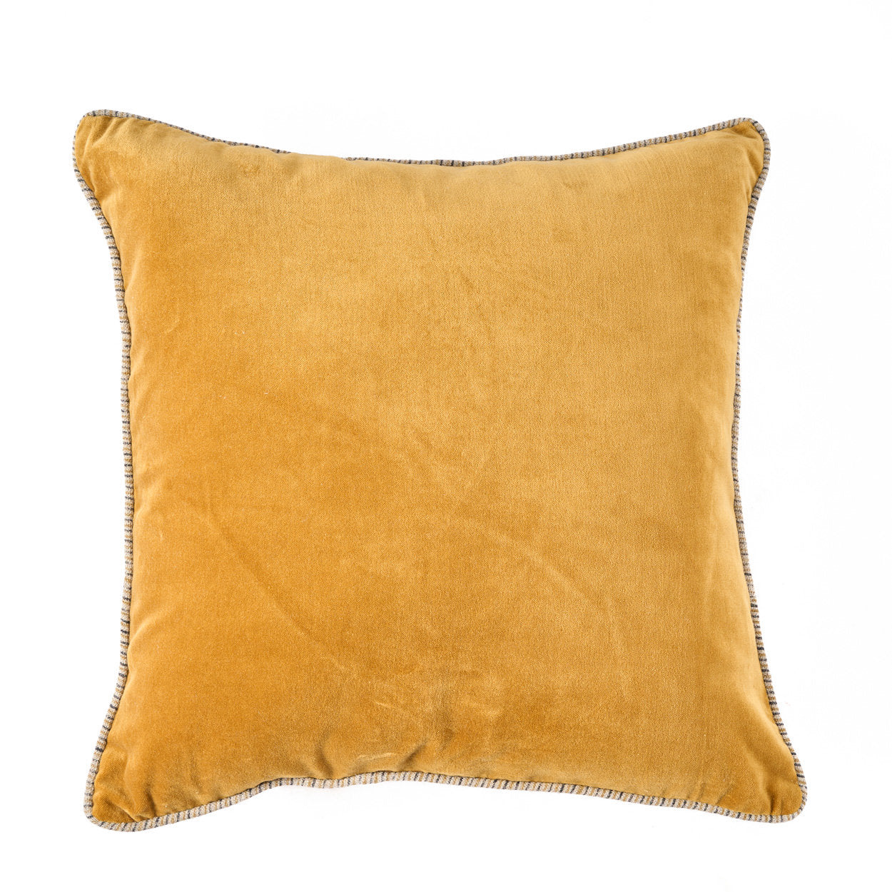 Capa de almofada Velvet Crush - Mostarda - 50x50