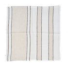 The Provence Napkin - Natural Black White - 45x45 in linen — handmade luxury napkin curated by Laiyahome — view 2