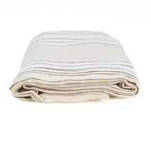 The Provence Tablecloth - Natural Black White - 150x250 in linen — handmade luxury tablecloth curated by Laiyahome