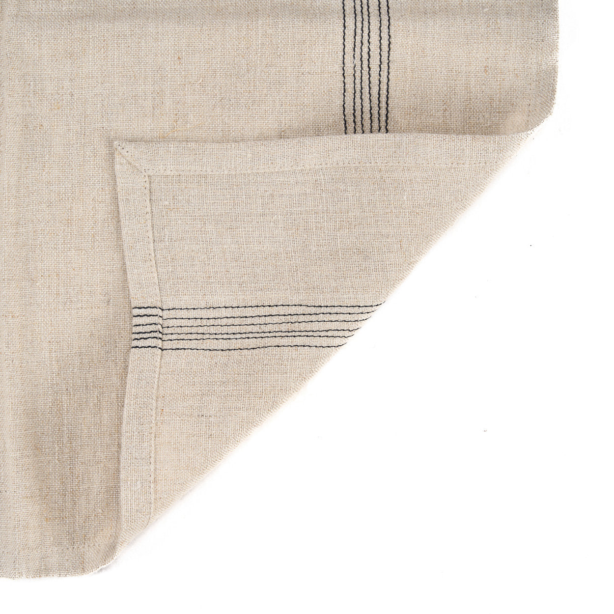 The Lint Biscuit Napkin - Natural Black - 45x45