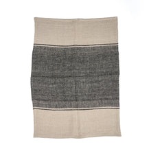 The Linen Moody Kitchen Towel - Natural Black - 50x70
