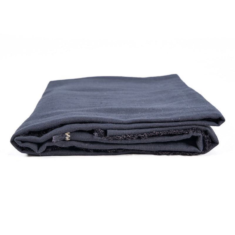 The Tuscany Tablecloth - Black Natural - 150x300 in linen — handmade luxury tablecloth curated by Laiyahome