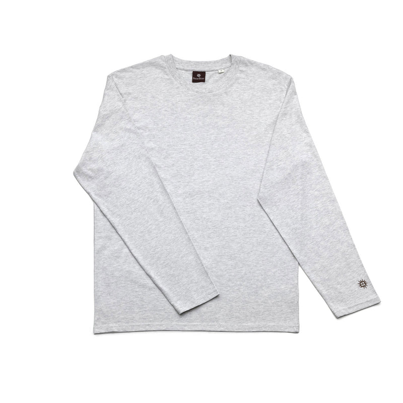 The Checkerboard L/S T-Shirt - Heather Grey - L
