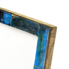 The Azure Patchwork Frame - Turquoise - 13x18 in polyresin — handmade luxury picture frame curated by Laiyahome — view 2