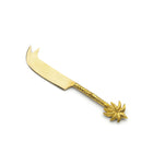 The Palm Tree Cheese Knife - Gold – brass cheese knife in gold – product view 1