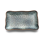The Lotus Ice Rectangular Plate - Grey Brown - L in ceramic — handmade luxury dinner plate curated by Laiyahome — view 2