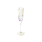 The Pink Blush Champagne Flute - Pink in glass — handmade luxury wine glass curated by Laiyahome — view 2