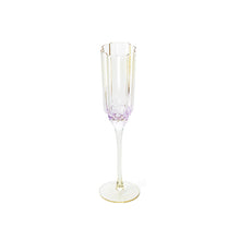 The Pink Blush Champagne Flute - Pink in glass — handmade luxury wine glass curated by Laiyahome — view 2