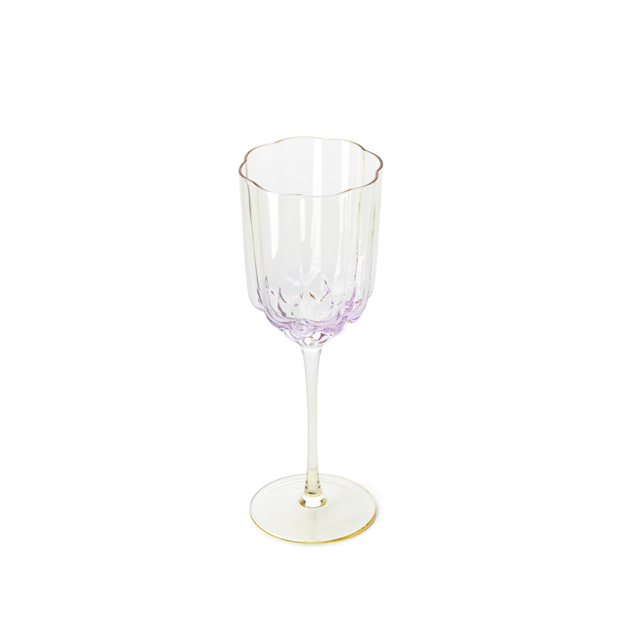 The Pink Blush Wine Glass - Pink in glass — handmade luxury wine glass curated by Laiyahome — view 2