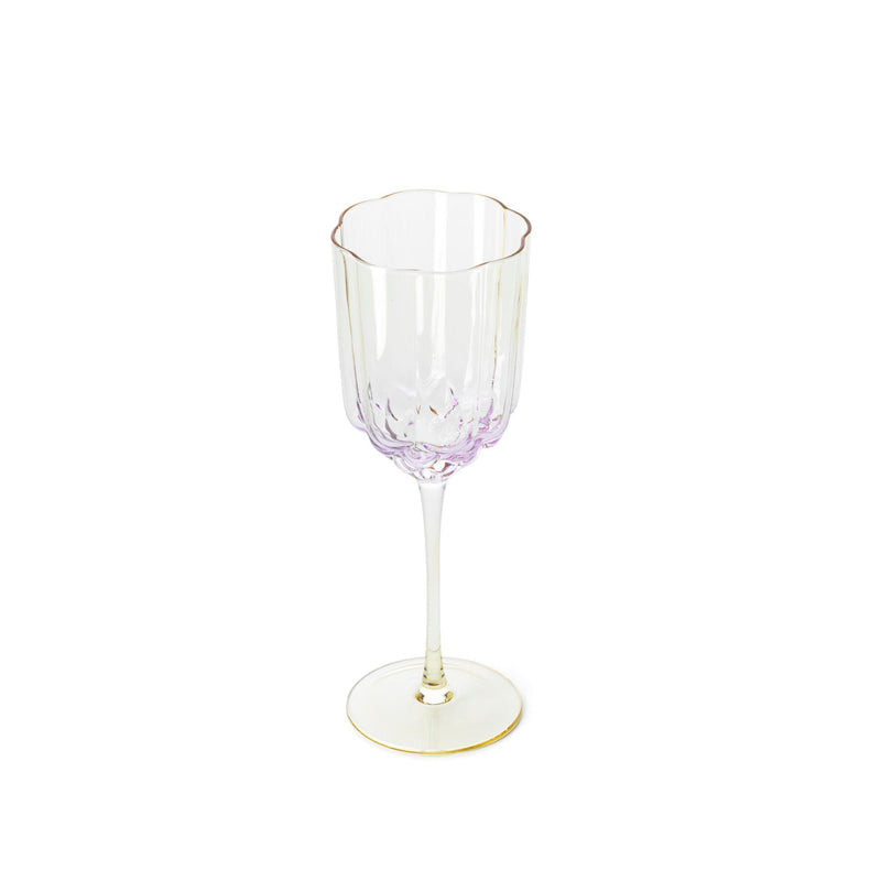The Pink Blush Wine Glass - Pink in glass — handmade luxury wine glass curated by Laiyahome — view 2