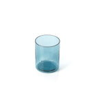 The Azure Hammered High Tumbler - Blue in glass — handmade luxury longdrink glass curated by Laiyahome — view 2