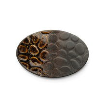 The Merapi Oval Plate - Brown in ceramic — handmade luxury dinner plate curated by Laiyahome — view 2