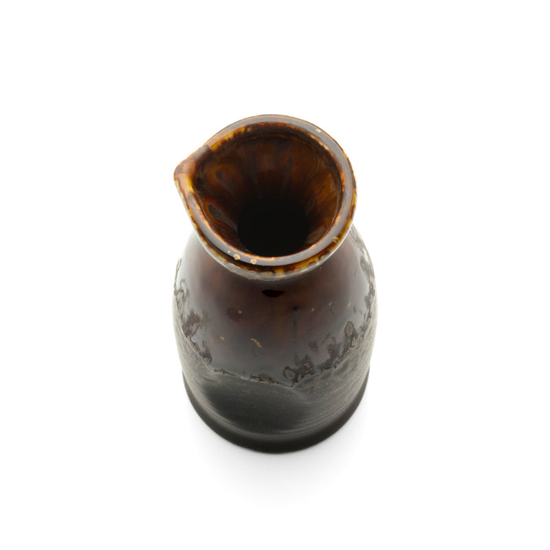 The Merapi Saké Pourer - Brown in ceramic — handmade luxury carafe curated by Laiyahome — view 2