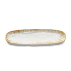 The Da Rocha Oval Platter - White Honey in ceramic — handmade luxury serving tray curated by Laiyahome — view 2