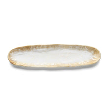 The Da Rocha Oval Platter - White Honey in ceramic — handmade luxury serving tray curated by Laiyahome — view 2
