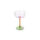 The Trio-Tone Coupe in glass — handmade luxury cocktail glass curated by Laiyahome — view 2