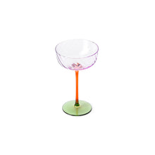 The Trio-Tone Coupe in glass — handmade luxury cocktail glass curated by Laiyahome — view 2