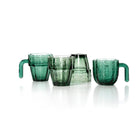 The Stack-a-Cactus Glasses - Green - Set of 4 in glass — handmade luxury water glass curated by Laiyahome — view 2