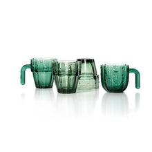 The Stack-a-Cactus Glasses - Green - Set of 4 in glass — handmade luxury water glass curated by Laiyahome — view 2