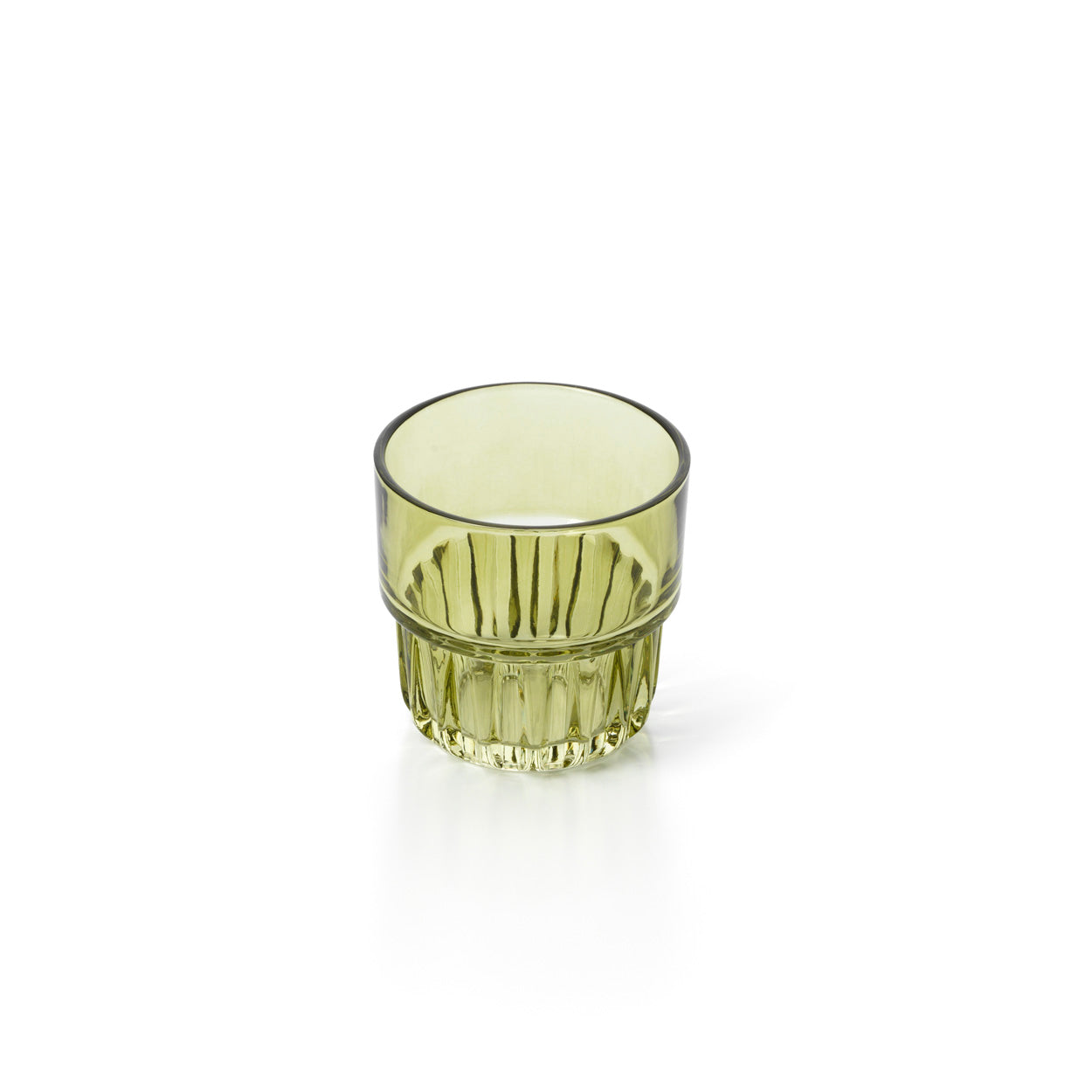 The Faceted Tumbler - Green in glass — handmade luxury tumbler curated by Laiyahome — view 2