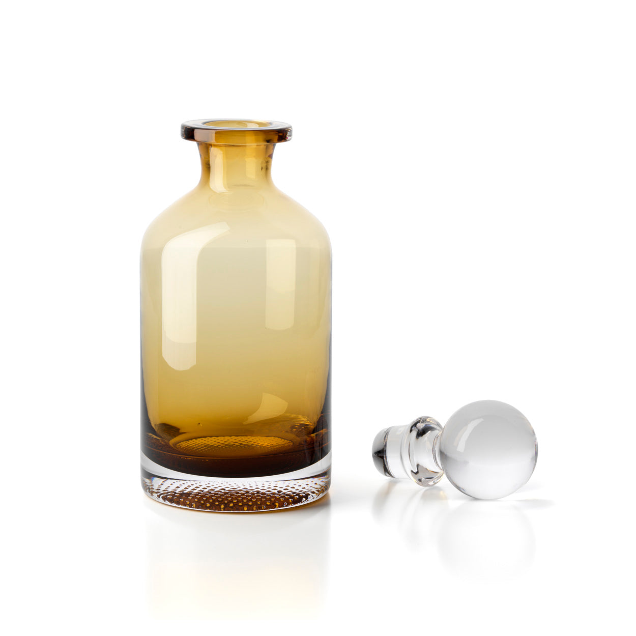 The Dot Decanter Carafe - Amber in glass — handmade luxury carafe curated by Laiyahome — view 2