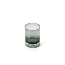 The Dot Tumbler - Smoky Grey in glass — handmade luxury tumbler curated by Laiyahome — view 2