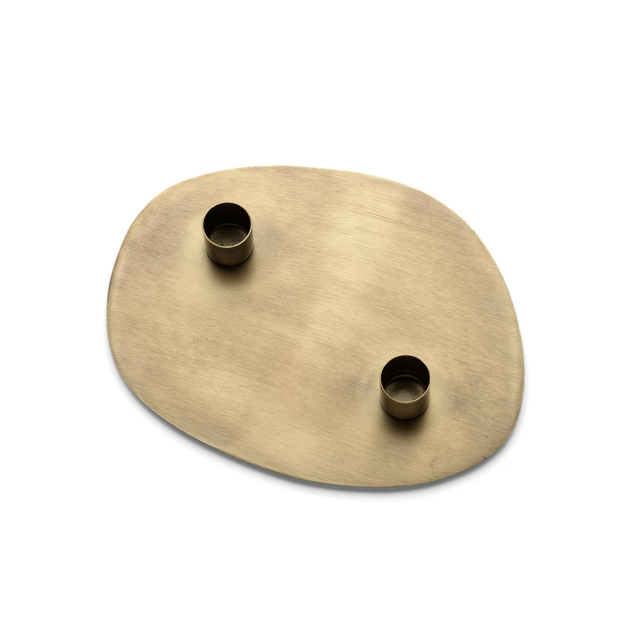 The Glowpad Candle Holder - Gold - M in brass — handmade luxury bowl curated by Laiyahome — view 2