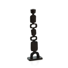 The Totemo Candle Holder - Black - L – brass shoulder bag in black – product view 2