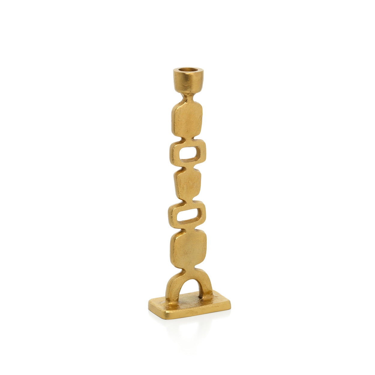 The Totemo Candle Holder - Gold - M – brass shoulder bag in gold – product view 2
