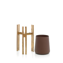 The Forked Root Planter - Natural Brown - M in concrete — handmade luxury table fork curated by Laiyahome — view 2