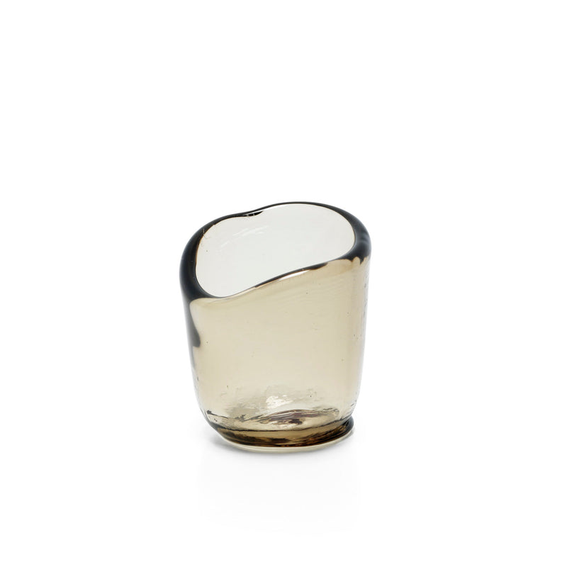 The Nocturne Candle Holder - Charcoal - M in glass — handmade luxury tea light holder curated by Laiyahome — view 2