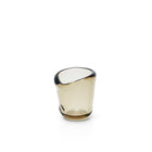 The Nocturne Candle Holder - Charcoal - S – glass tea light holder in charcoal – product view 2