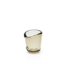 The Nocturne Candle Holder - Charcoal - S – glass tea light holder in charcoal – product view 2