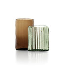 The Ribbed Tumbler - Charcoal in glass — handmade luxury tumbler curated by Laiyahome — view 2