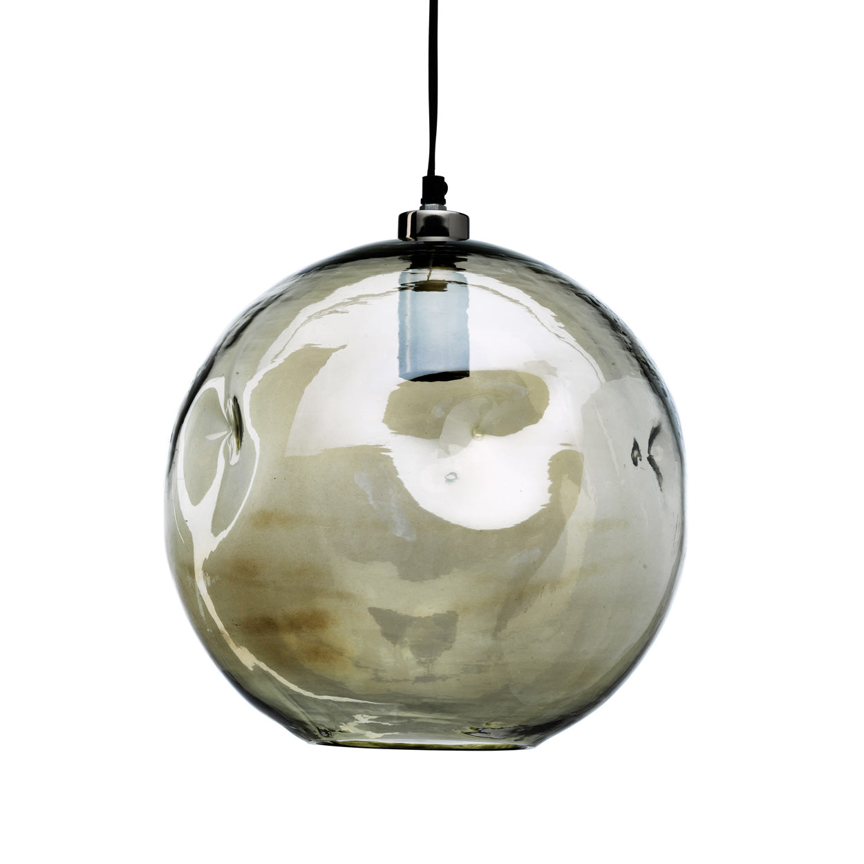 The Bubbella Pendant - Pale Green in glass — handmade luxury pendant lamp curated by Laiyahome