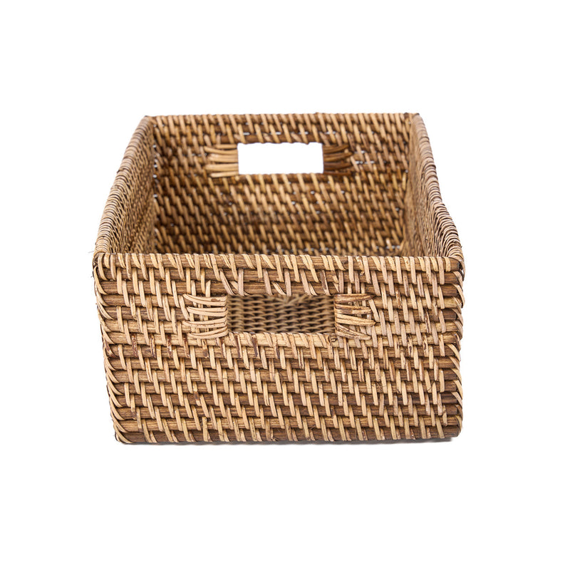 The Rattan Storage Keeper - Natural Brown in rattan — handmade luxury storage basket curated by Laiyahome — view 2