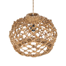 The Banara Pendant - Natural - L in palm leaf — handmade luxury pendant lamp curated by Laiyahome — view 2