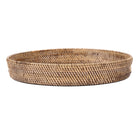 The Carry-All Trays - Natural Brown - L – rattan serving tray in natural brown – product view 1